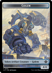 Treasure (0002) // Golem Double-Sided Token [Jurassic World Collection Tokens] | Arkham Games and Comics
