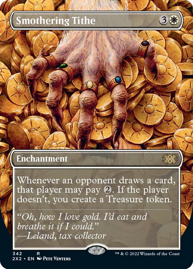 Smothering Tithe (Borderless Alternate Art) [Double Masters 2022] | Arkham Games and Comics