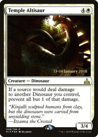 Temple Altisaur [Rivals of Ixalan Promos] | Arkham Games and Comics