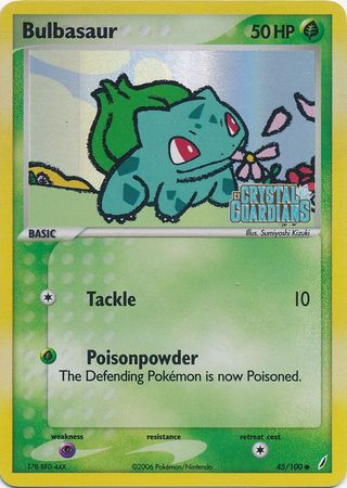 Bulbasaur (45/100) (Stamped) [EX: Crystal Guardians] | Arkham Games and Comics