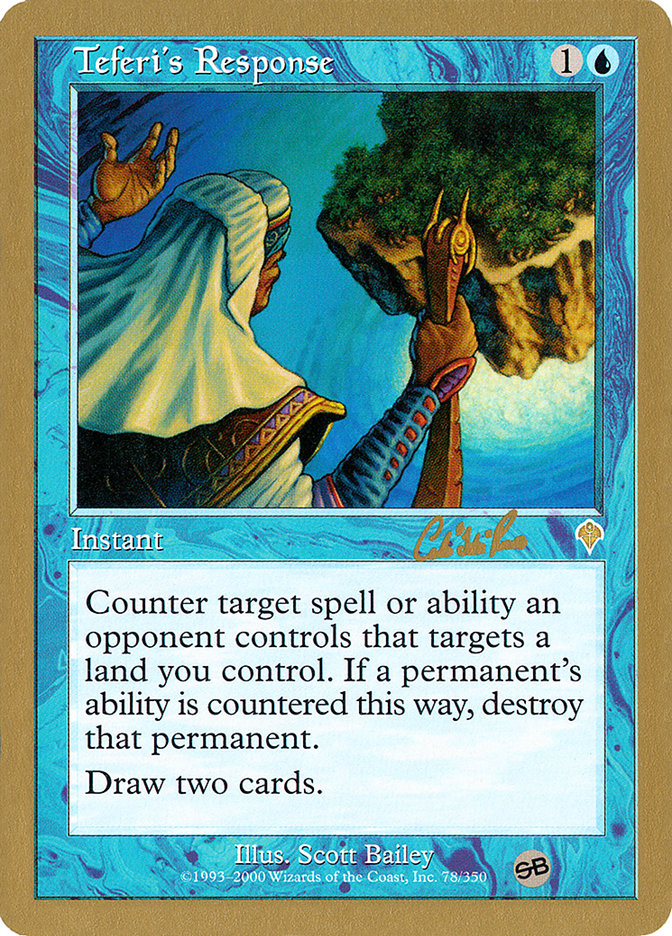 Teferi's Response (Carlos Romao) (SB) [World Championship Decks 2002] | Arkham Games and Comics