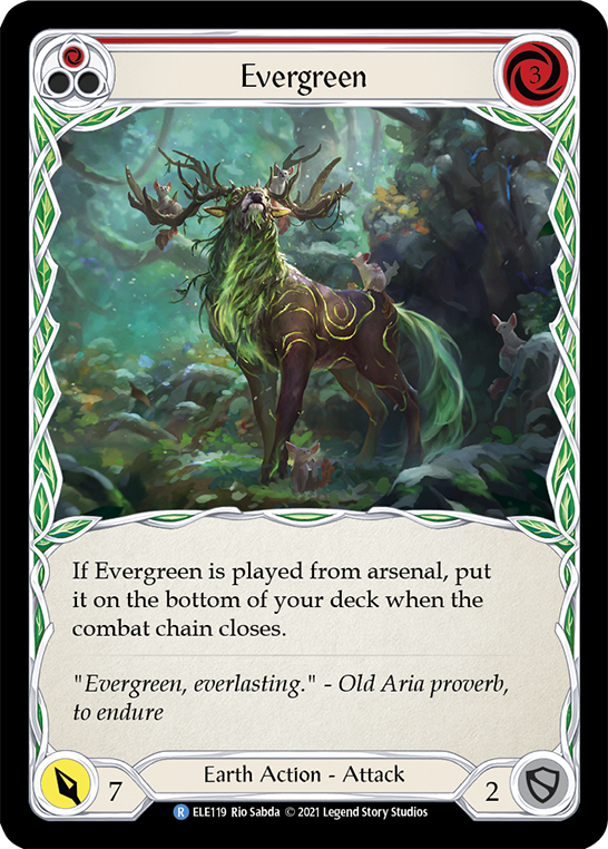 Evergreen (Red) [ELE119] (Tales of Aria)  1st Edition Normal | Arkham Games and Comics