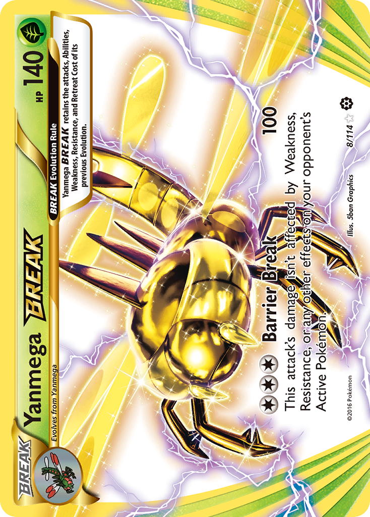 Yanmega BREAK (8/114) [XY: Steam Siege] | Arkham Games and Comics