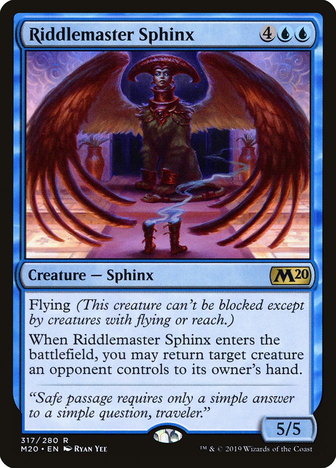 Riddlemaster Sphinx [Core Set 2020] | Arkham Games and Comics