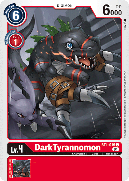 DarkTyrannomon [BT1-019] (Alternative Art) [Starter Deck: Gallantmon] | Arkham Games and Comics