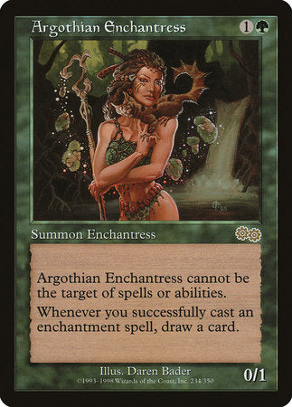 Argothian Enchantress [Urza's Saga] | Arkham Games and Comics