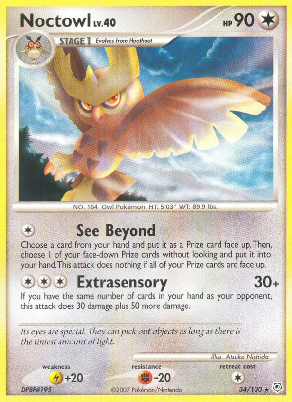 Noctowl (34/130) [Diamond & Pearl: Base Set] | Arkham Games and Comics