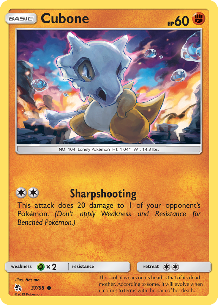 Cubone (37/68) [Sun & Moon: Hidden Fates] | Arkham Games and Comics