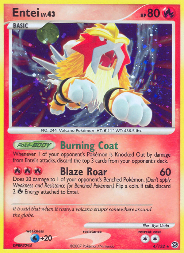 Entei (4/132) [Diamond & Pearl: Secret Wonders] | Arkham Games and Comics