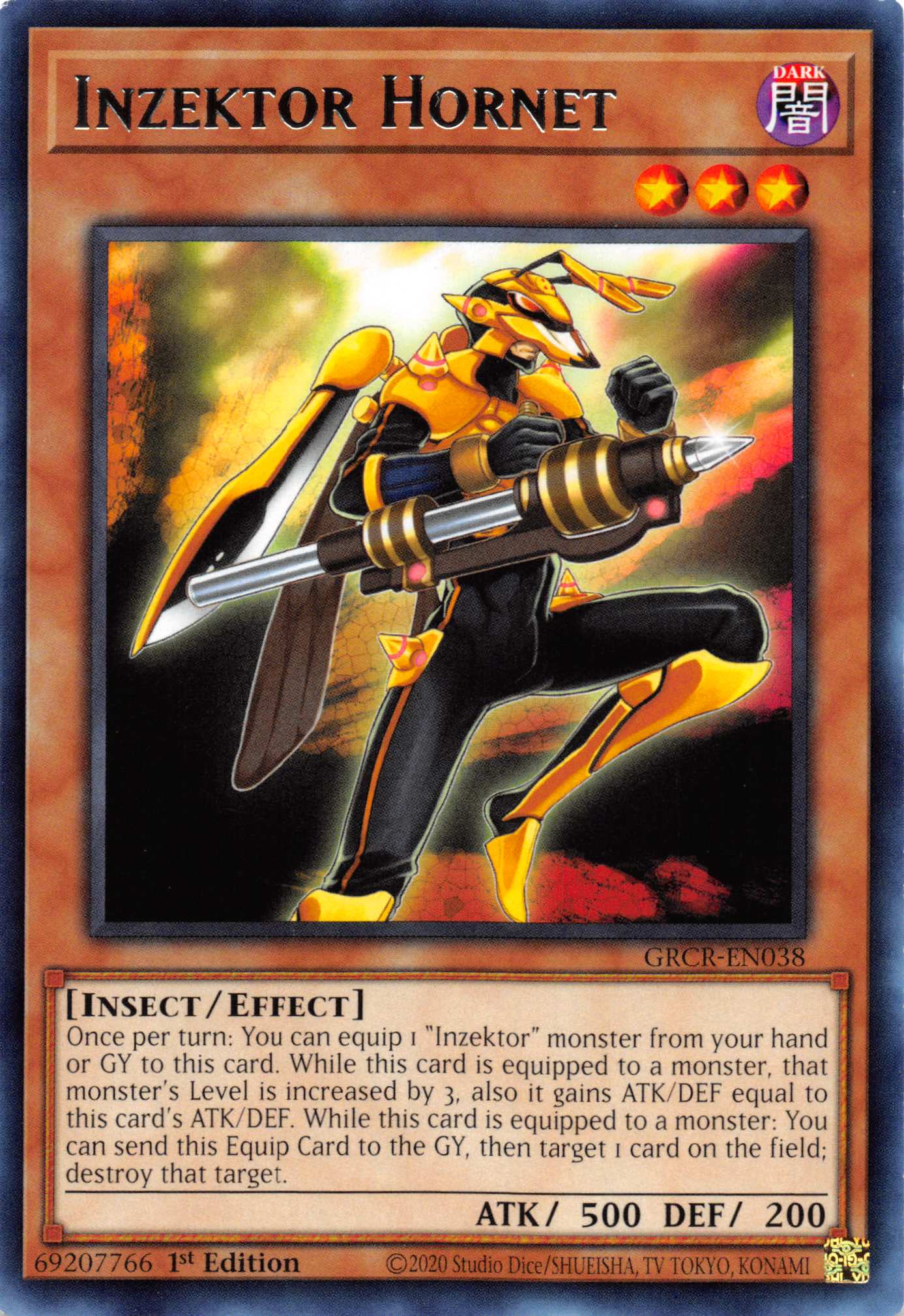 Inzektor Hornet [GRCR-EN038] Rare | Arkham Games and Comics