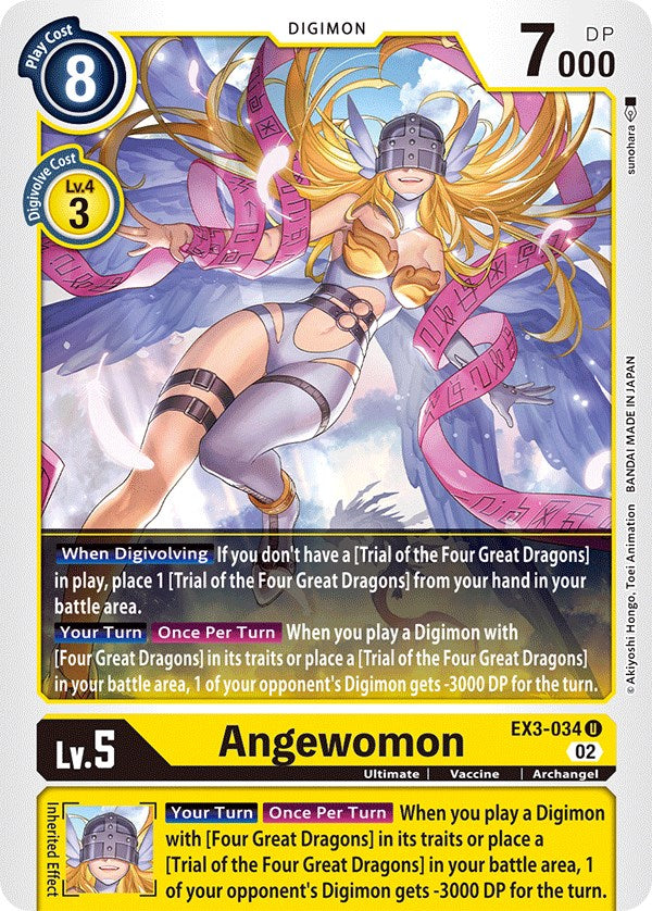 Angewomon [EX3-034] [Draconic Roar] | Arkham Games and Comics