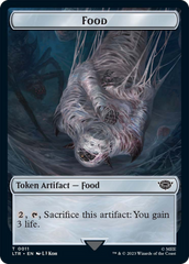 Food // Wraith Double-Sided Token [The Lord of the Rings: Tales of Middle-Earth Commander Tokens] | Arkham Games and Comics