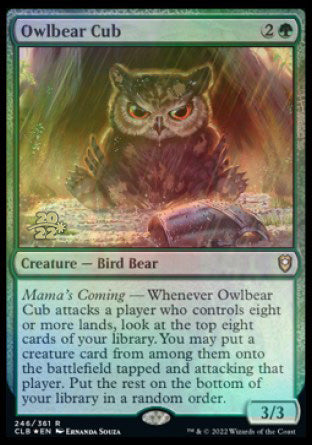 Owlbear Cub [Commander Legends: Battle for Baldur's Gate Prerelease Promos] | Arkham Games and Comics