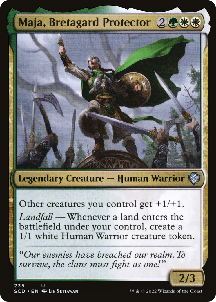 Maja, Bretagard Protector [Starter Commander Decks] | Arkham Games and Comics