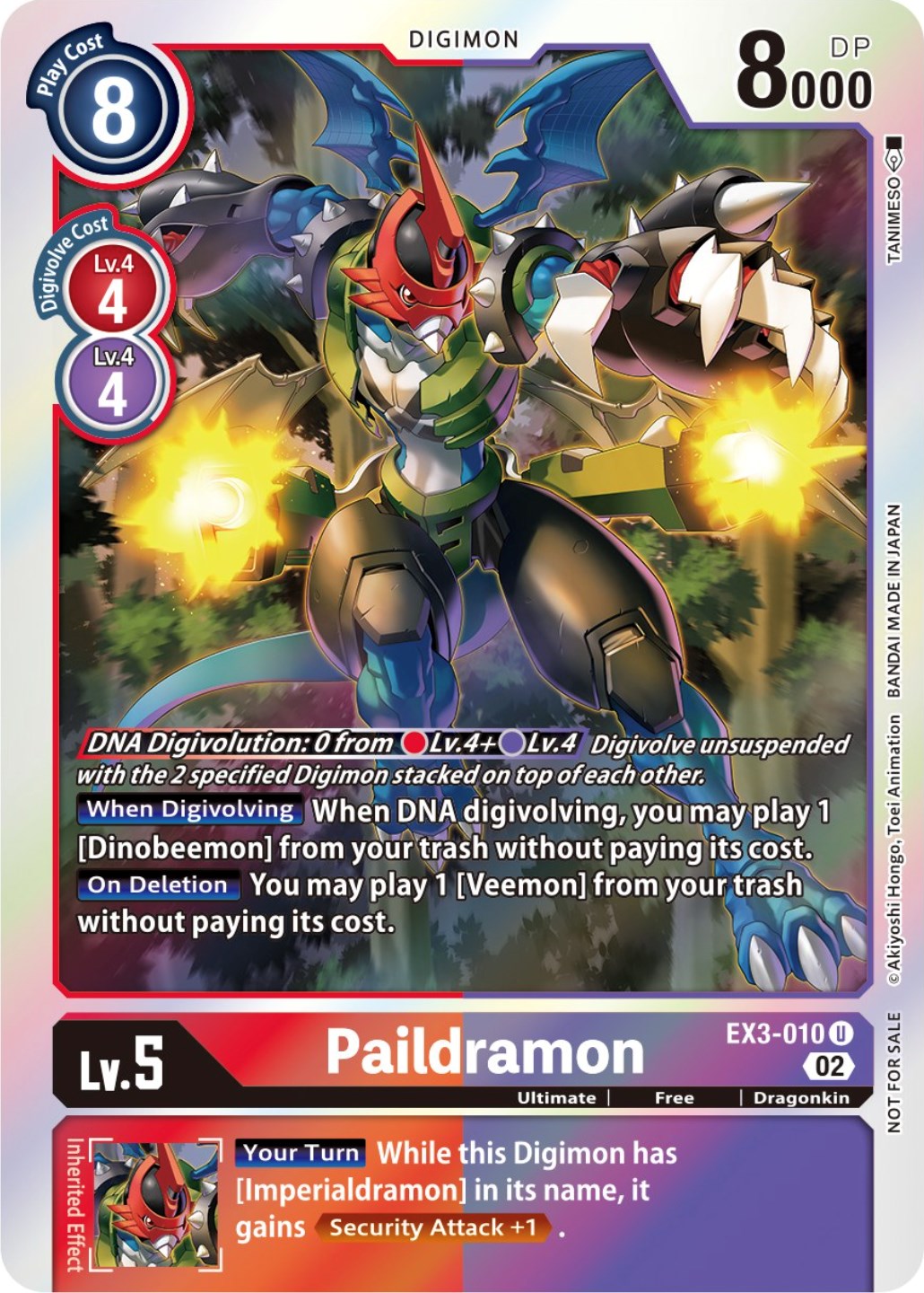 Paildramon [EX3-010] (Alternate Art) [Draconic Roar] | Arkham Games and Comics