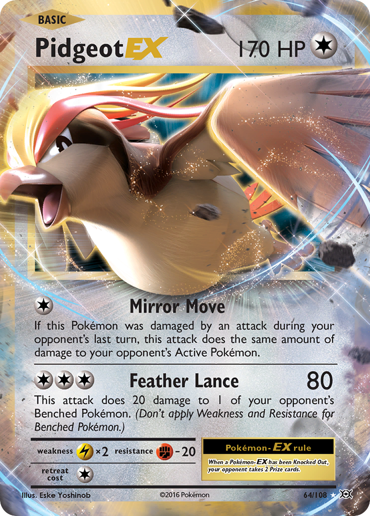 Pidgeot EX (64/108) [XY: Evolutions] | Arkham Games and Comics