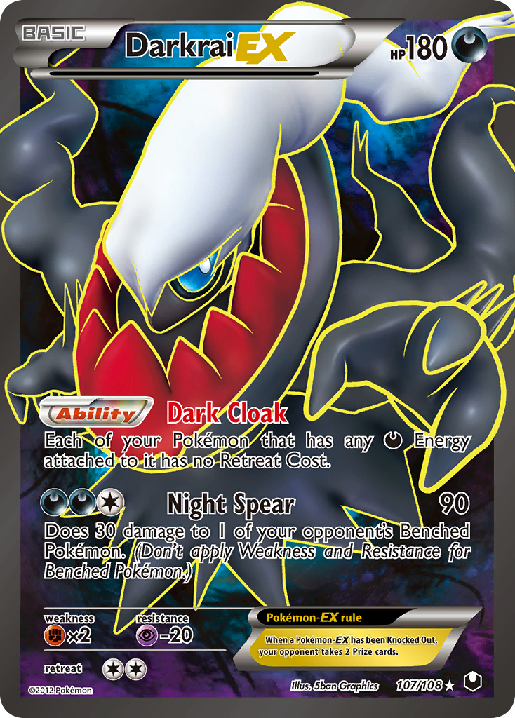 Darkrai EX (107/108) [Black & White: Dark Explorers] | Arkham Games and Comics