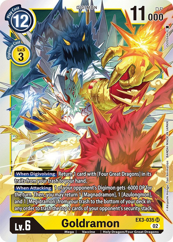 Goldramon [EX3-035] [Draconic Roar] | Arkham Games and Comics