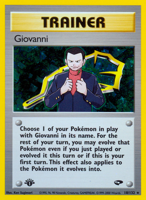 Giovanni (18/132) [Gym Challenge 1st Edition] | Arkham Games and Comics