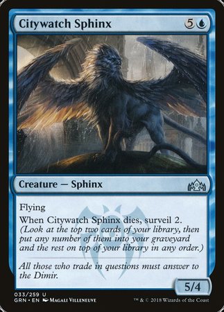 Citywatch Sphinx [Guilds of Ravnica] | Arkham Games and Comics
