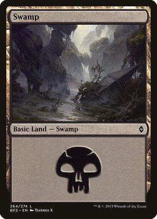Swamp (264) [Battle for Zendikar] | Arkham Games and Comics