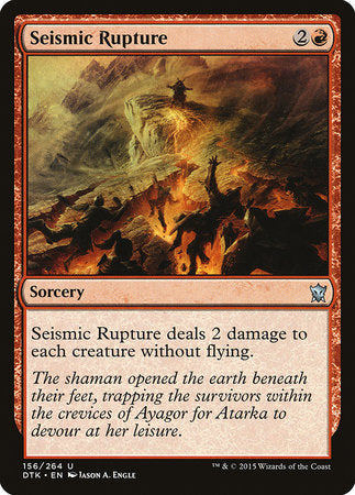 Seismic Rupture [Dragons of Tarkir] | Arkham Games and Comics