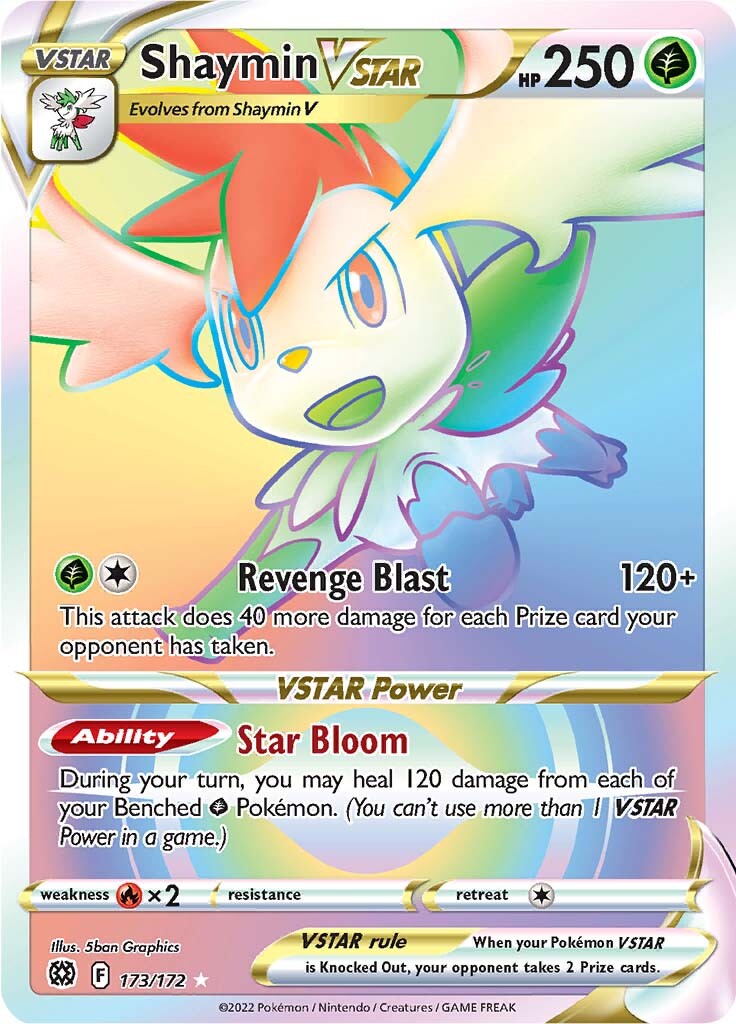 Shaymin VSTAR (173/172) [Sword & Shield: Brilliant Stars] | Arkham Games and Comics