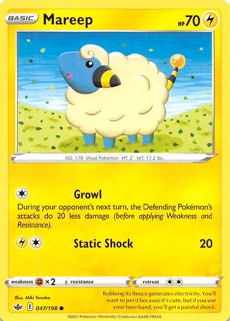 Mareep (047/198) [Sword & Shield: Chilling Reign] | Arkham Games and Comics