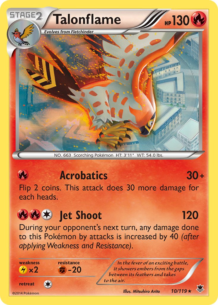 Talonflame (10/119) (Theme Deck Exclusive) [XY: Phantom Forces] | Arkham Games and Comics