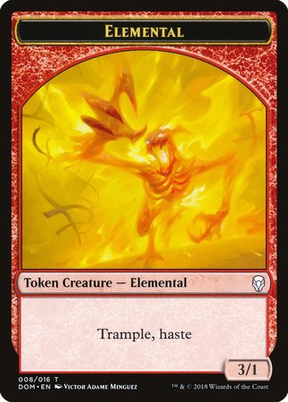 Elemental Token [Dominaria Tokens] | Arkham Games and Comics