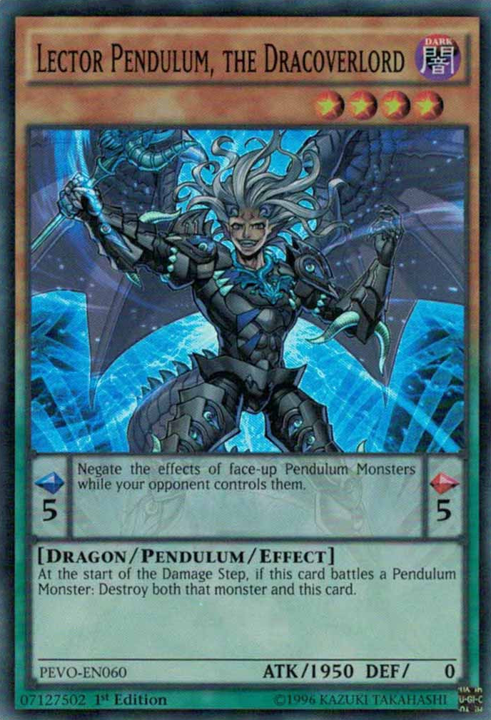 Lector Pendulum, the Dracoverlord [PEVO-EN060] Super Rare | Arkham Games and Comics