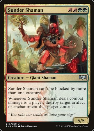 Sunder Shaman [Ravnica Allegiance] | Arkham Games and Comics