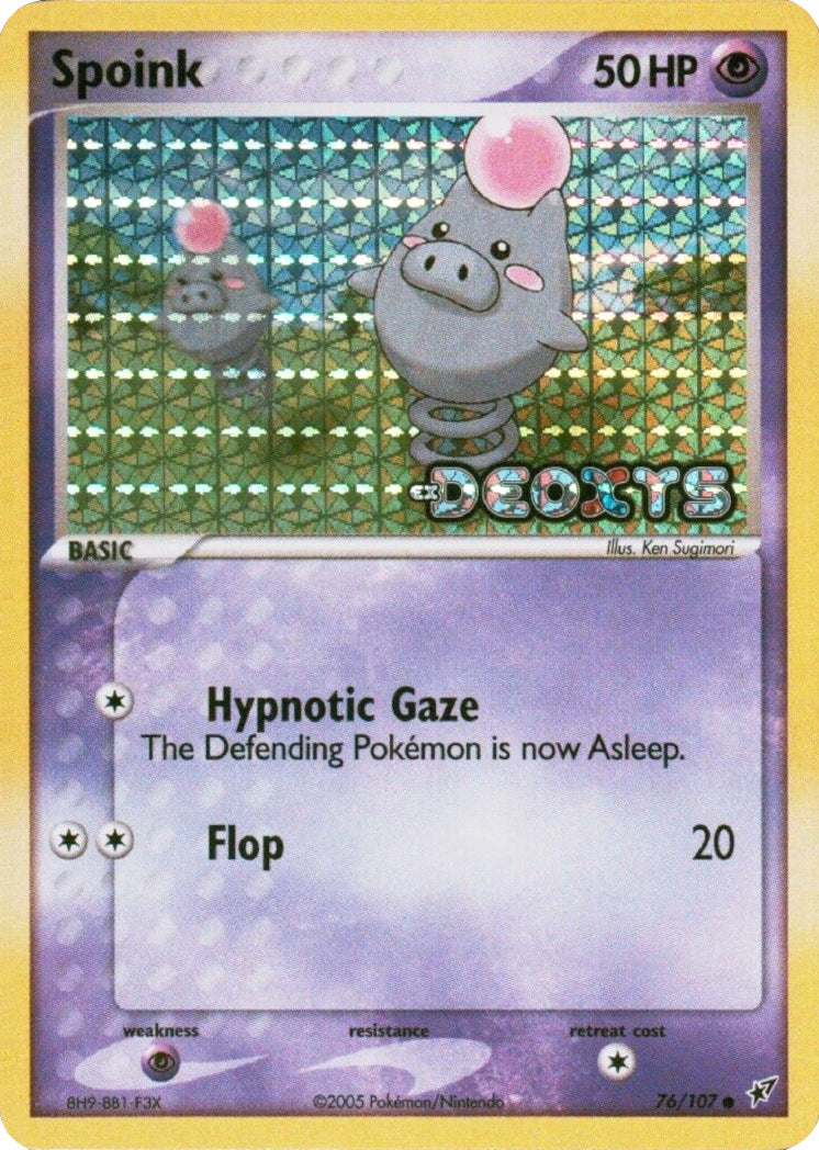 Spoink (76/107) (Stamped) [EX: Deoxys] | Arkham Games and Comics