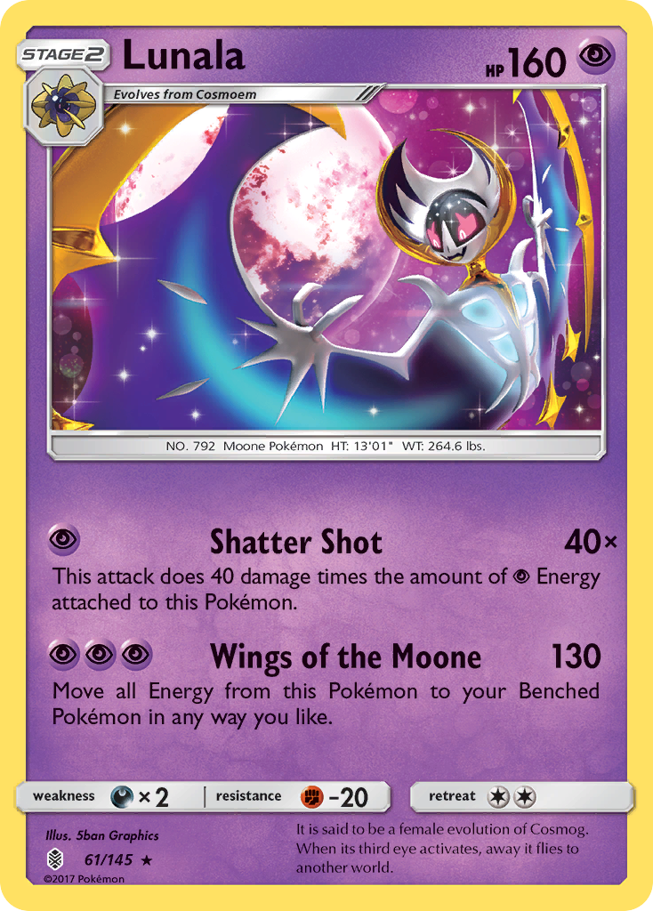 Lunala (61/145) [Sun & Moon: Guardians Rising] | Arkham Games and Comics