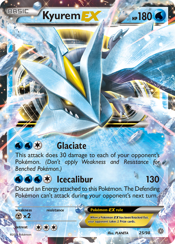 Kyurem EX (25/98) [XY: Ancient Origins] | Arkham Games and Comics