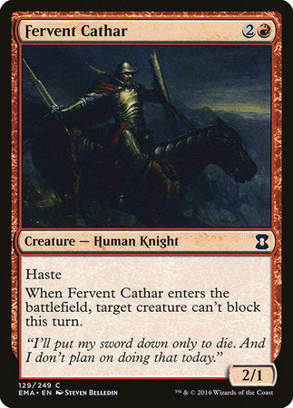 Fervent Cathar [Eternal Masters] | Arkham Games and Comics