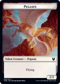 Pegasus // Satyr Double-sided Token [Theros Beyond Death Tokens] | Arkham Games and Comics