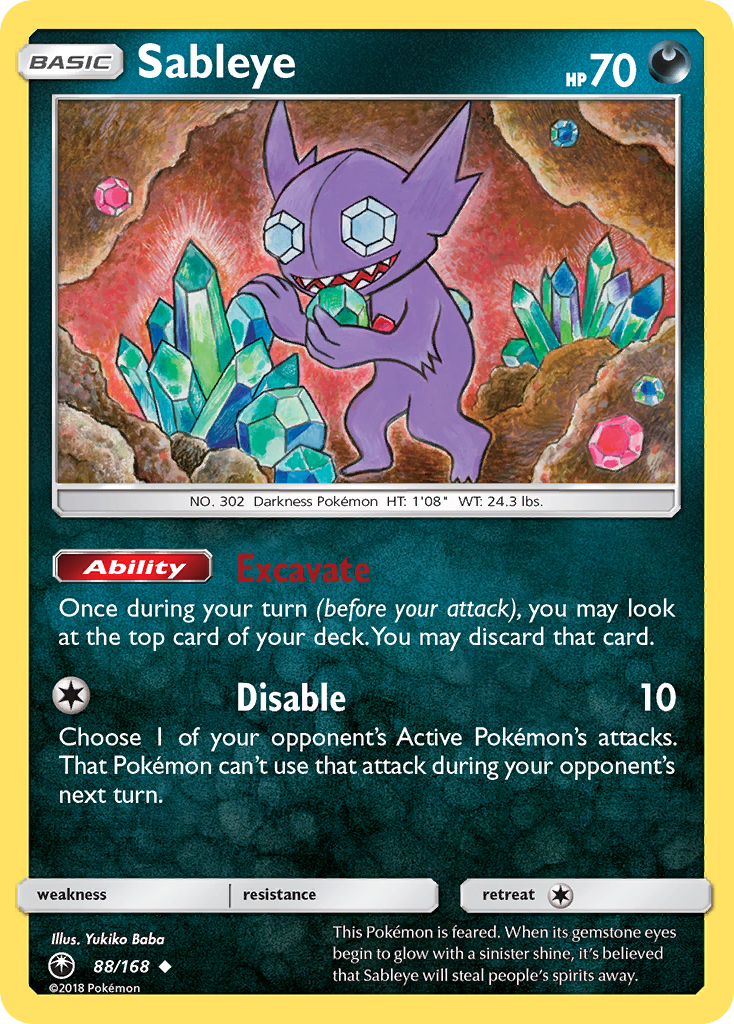 Sableye (88/168) [Sun & Moon: Celestial Storm] | Arkham Games and Comics