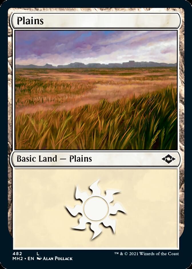 Plains (482) (Foil Etched) [Modern Horizons 2] | Arkham Games and Comics