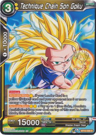 Technique Chain Son Goku (BT10-098) [Rise of the Unison Warrior 2nd Edition] | Arkham Games and Comics