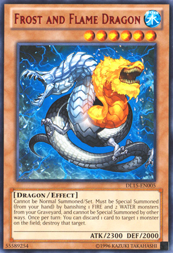 Frost and Flame Dragon (Red) [DL15-EN005] Rare | Arkham Games and Comics