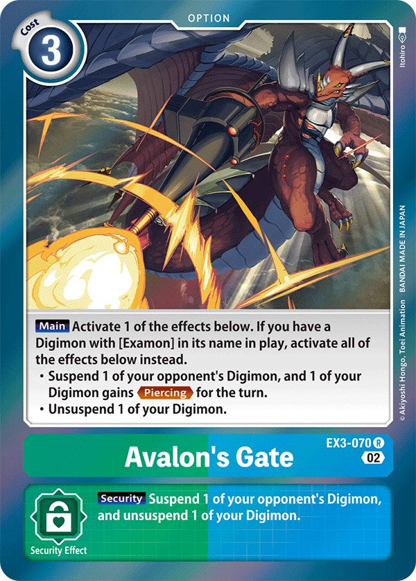 Avalon's Gate [EX3-070] [Draconic Roar] | Arkham Games and Comics