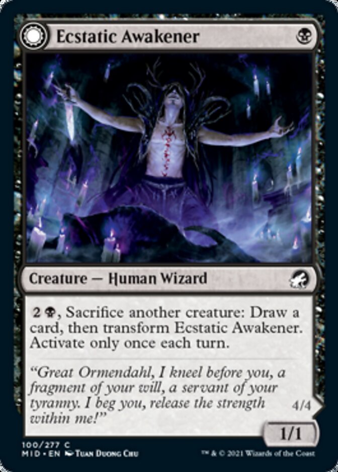 Ecstatic Awakener // Awoken Demon [Innistrad: Midnight Hunt] | Arkham Games and Comics