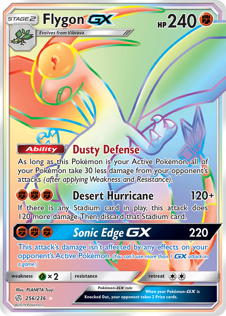 Flygon GX (256/236) [Sun & Moon: Cosmic Eclipse] | Arkham Games and Comics