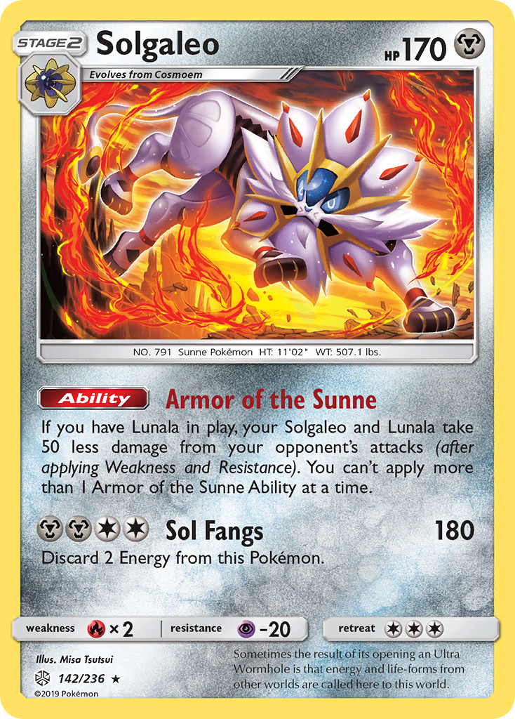 Solgaleo (142/236) [Sun & Moon: Cosmic Eclipse] | Arkham Games and Comics