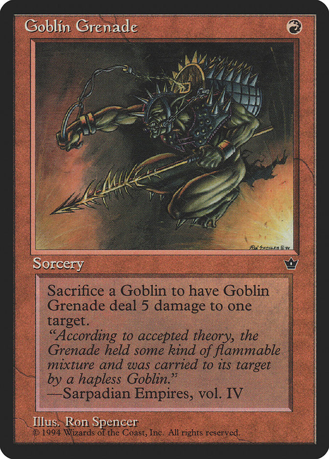 Goblin Grenade (Ron Spencer) [Fallen Empires] | Arkham Games and Comics