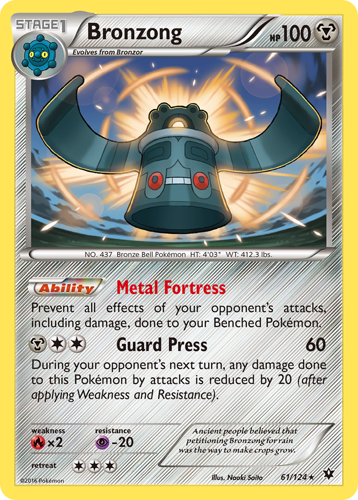 Bronzong (61/124) [XY: Fates Collide] | Arkham Games and Comics