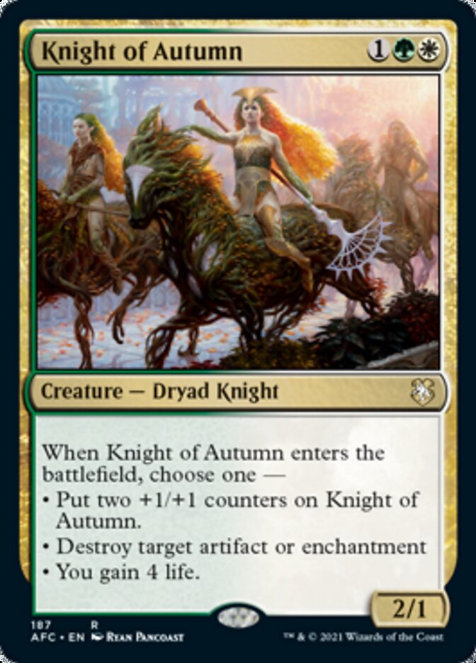 Knight of Autumn [Dungeons & Dragons: Adventures in the Forgotten Realms Commander] | Arkham Games and Comics