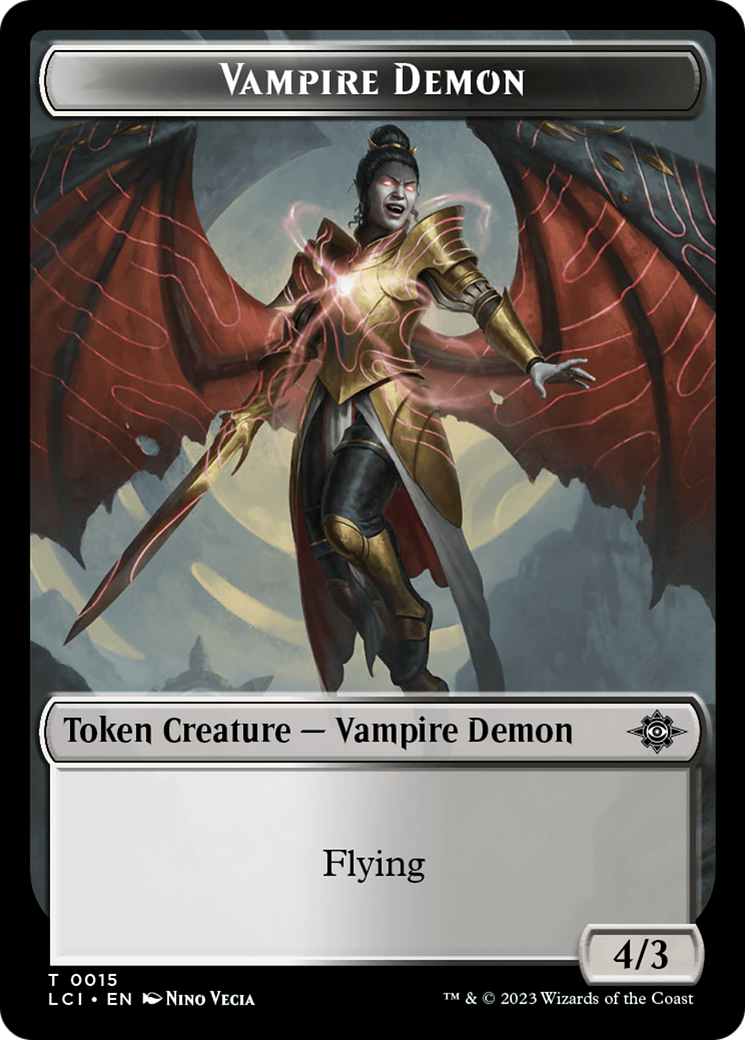 Gnome // Vampire Demon Double-Sided Token [The Lost Caverns of Ixalan Tokens] | Arkham Games and Comics