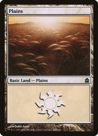 Plains (299) [Commander 2011] | Arkham Games and Comics